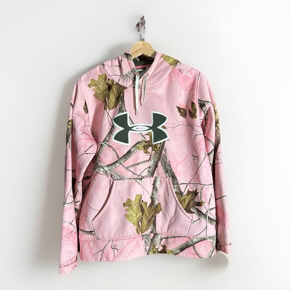 Under Armour Realtree Pink Camo Hoodie – Women’s Size Large (Loose Fit) - Picture 1 of 4